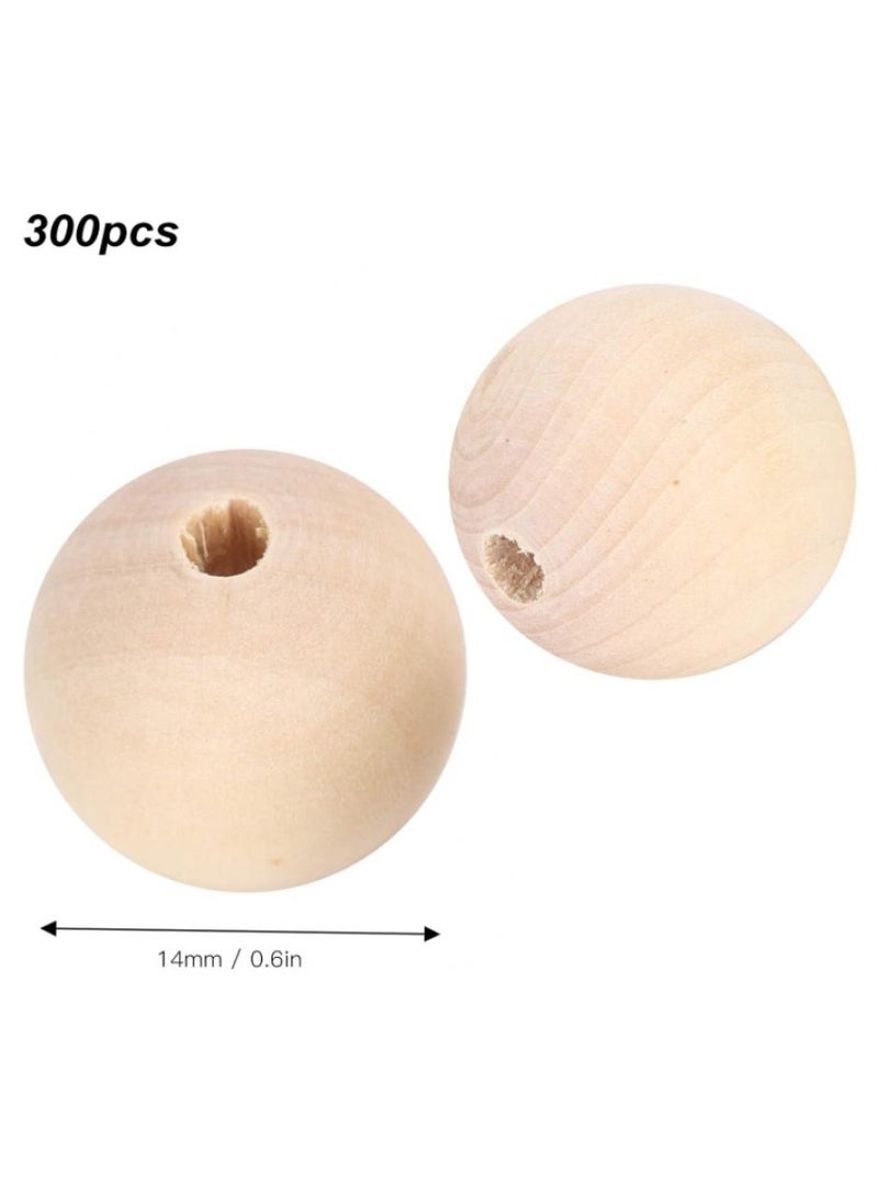 Alissa - Wooden Natural Beads,, Curtain Beads Rosary Beads  Natural Round DIY Wooden Beads for Family Friends Necklaces Necklaces(True color, 16mm-40pcs) - Image 1