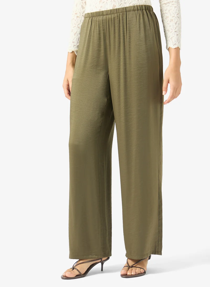 Vero Moda Amaya Mid Waist Wide Leg Pants