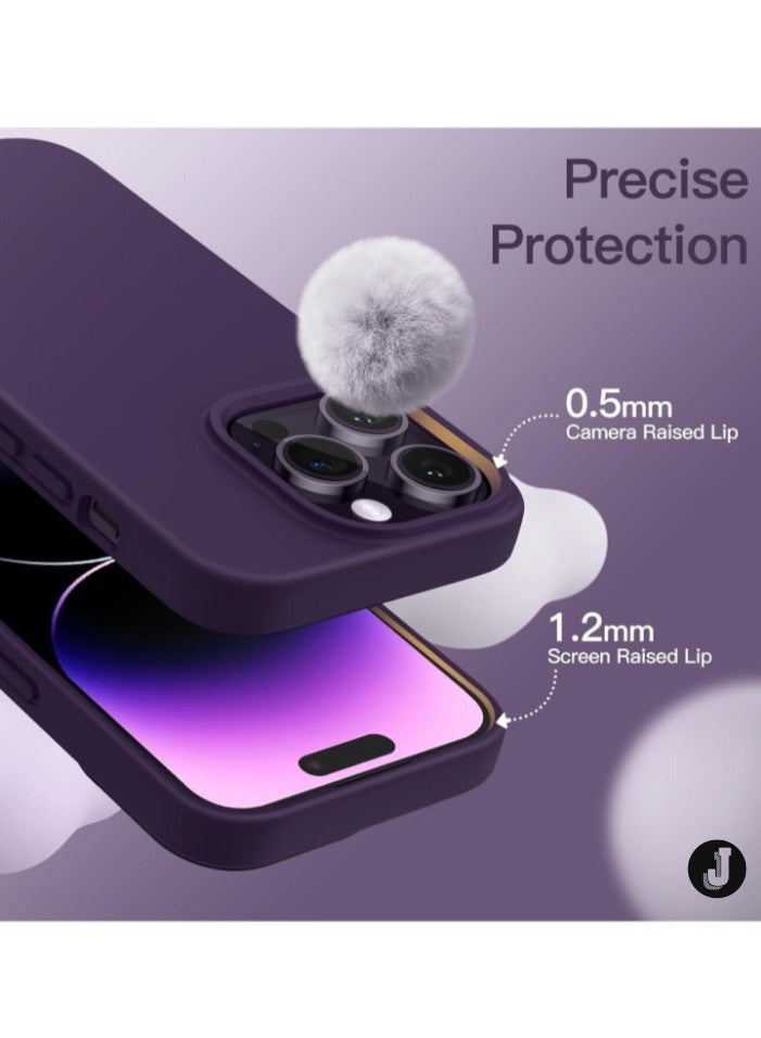 JAJEEK "iPhone 16 Pro Slim Fit Matte Deep Purple TPU Case – Soft, Flexible Silicone Back Cover for Sleek Protection" - Image 2