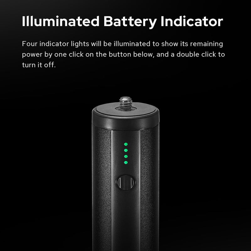 Charging Grip 10000mAh High Capacity - Dual Outputs Power Bank Grip With Illuminated Indicator for Outdoor Photography Vloggers Desktop Use - Image 4