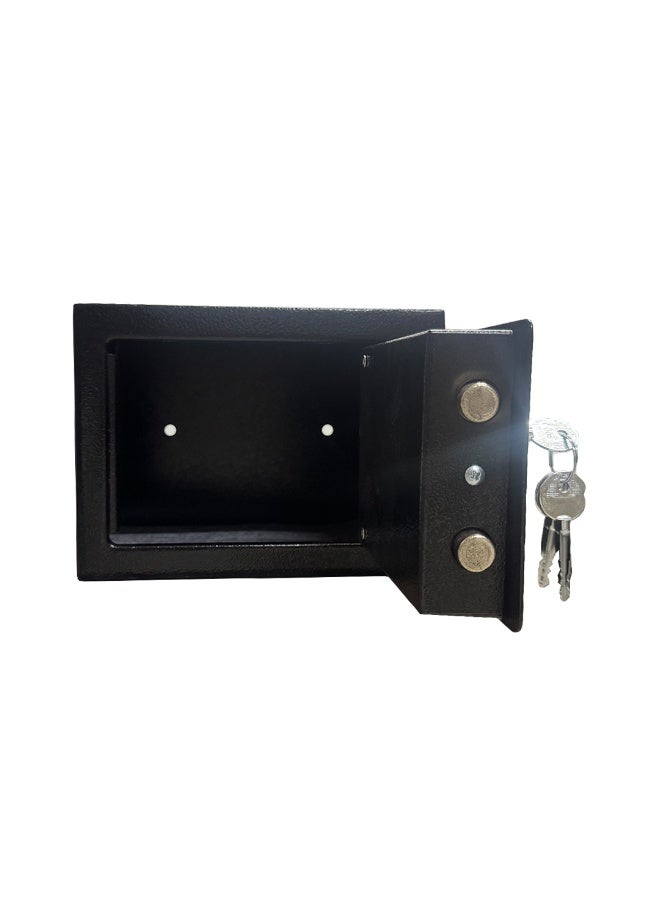 Luxury fire-resistant security safe, equipped with a physical lock and key. 17*17*23 cm, 2.2 kg - Image 4