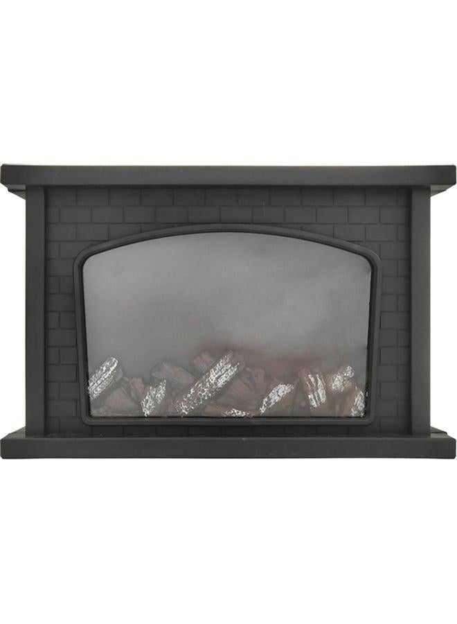 Simulated Fire Lantern Artificial LED Fireplace black 34x9.5x22cm - Image 4