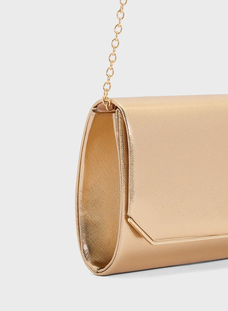Ella Limited Edition Metal Edge Detail Clutch Bag