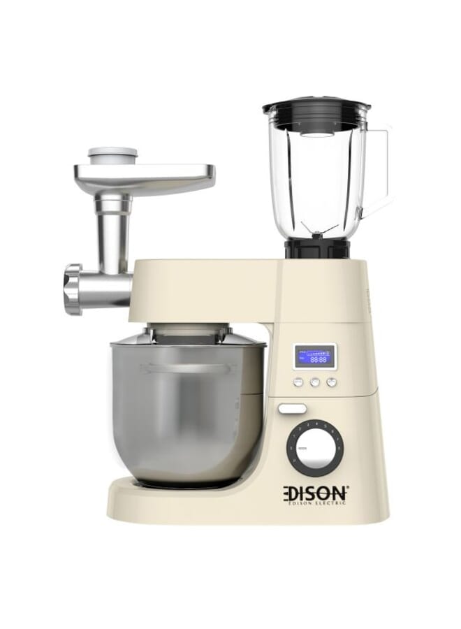 اديسون عجانة إديسون تيتانيوم، 4 وظائف، سعة 6.5 لتر، 1800 واط - بيج - Image 1