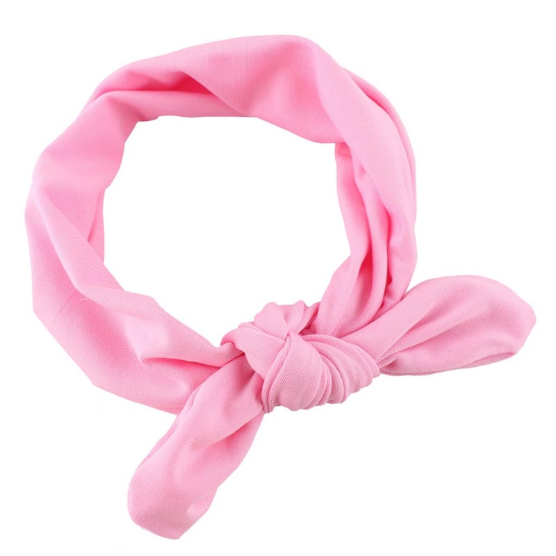 8Pcs Assorted Color Knotted Elastic Headbands Soft Stretchy for Newborns Everyday Wear - Image 4