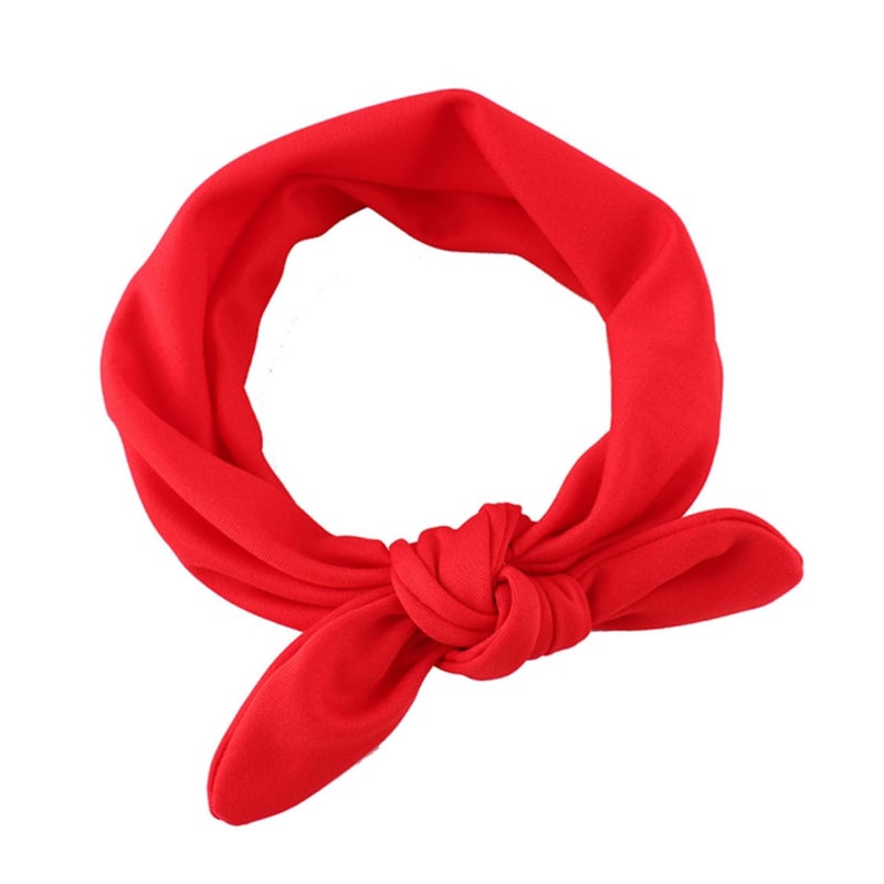 8Pcs Assorted Color Knotted Elastic Headbands Soft Stretchy for Newborns Everyday Wear - Image 3