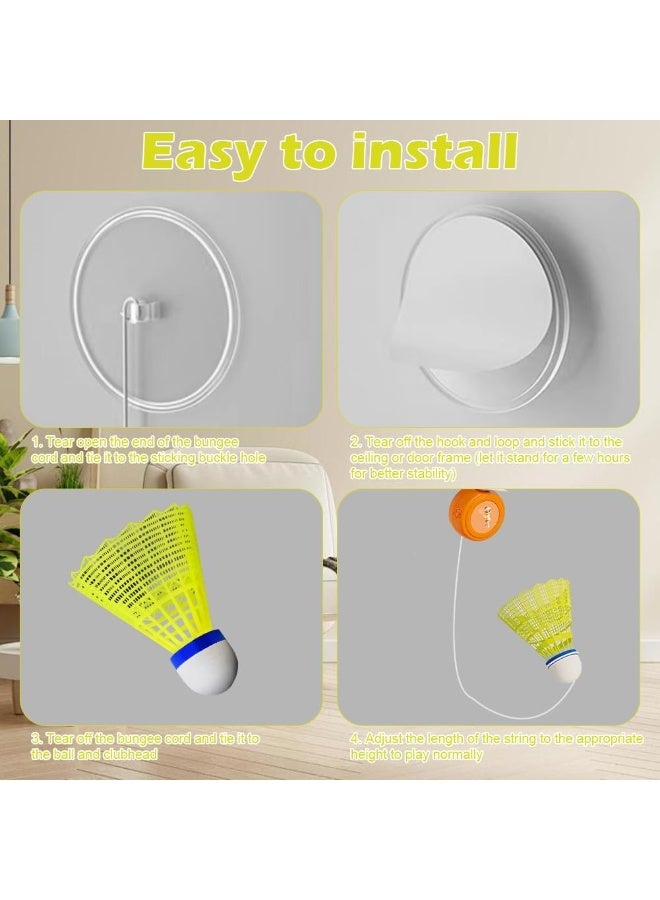 أوشيما مدرب ارتداد الريشة، مدرب ارتداد الريشة، مجموعة ريشة الريشة القابلة للضبط، جهاز تدريب ريشة الريشة للتدريب الذاتي، تنسيق العين اليدوية والتحمل للأنشطة الرياضية الداخلية - Image 5