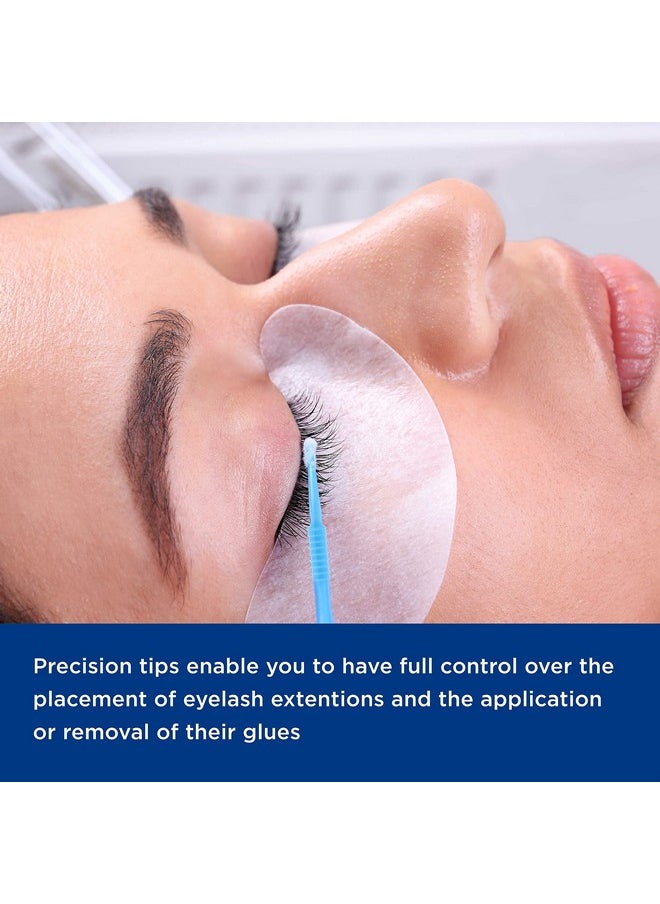 TCP Global Eyelash Extension Micro Brushes 100 Medium 2.0 Mm Tip Size Blue Disposable Brush Applicatorsapply Makeup Paint Touch Up  - Image 4
