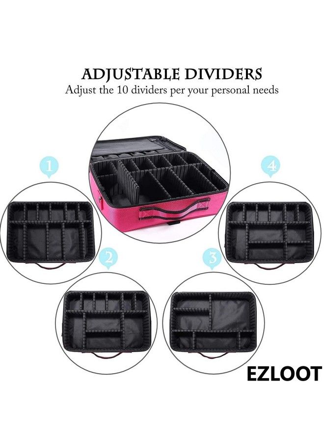 EZLOOT Multi Functional Cosmetic Organizer Travel Toiletry Vanity Bag - Image 5