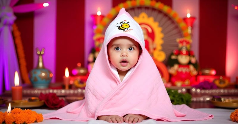 THARUNSHA ELITE Hooded Wrapper, a Soft and Cozy Baby Towel Designed for Newborns (0-12 Months). It's Easy to wrap Your Little one snugly Super-Soft, Skin-Friendly Material. (1, Pink) - Image 3