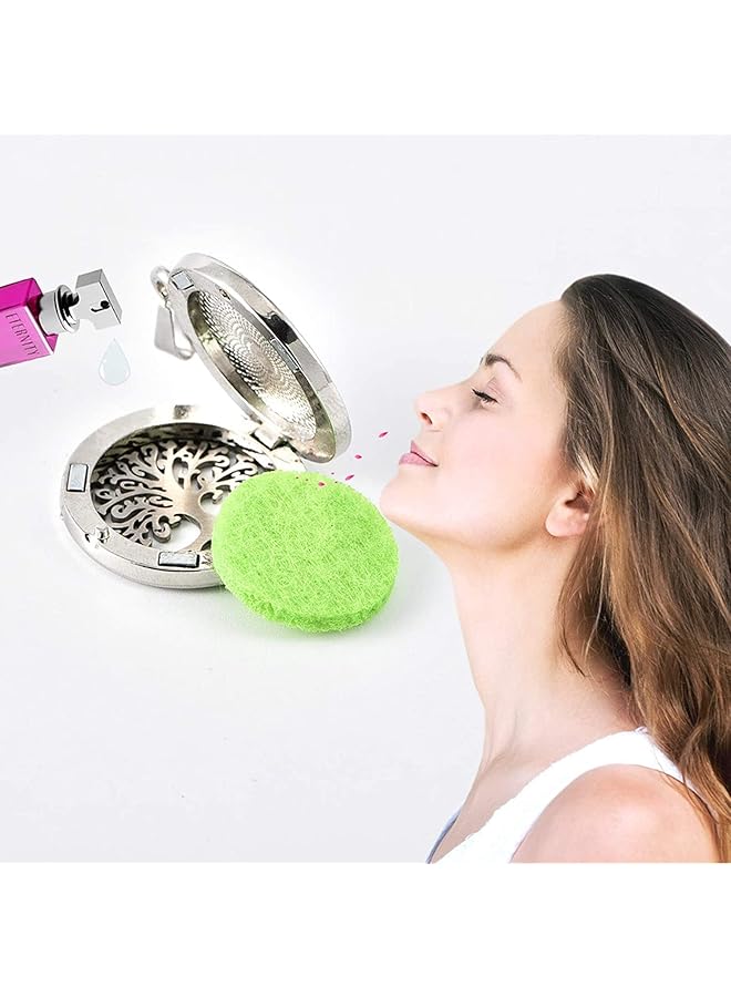 erorex Essential Oil Diffuser Bracelet Stainless Steel Aromatherapy Locket Adjustable Bracelet Set For Girls Women 2Pcs Style - Image 3