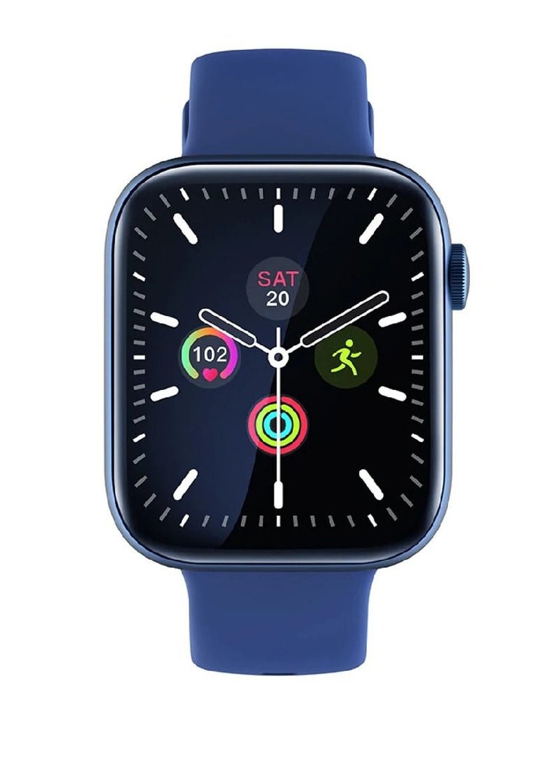 Zoom Plus New Business Bluetooth Call HD Sports Waterproof Smartwatch Blue - Image 1