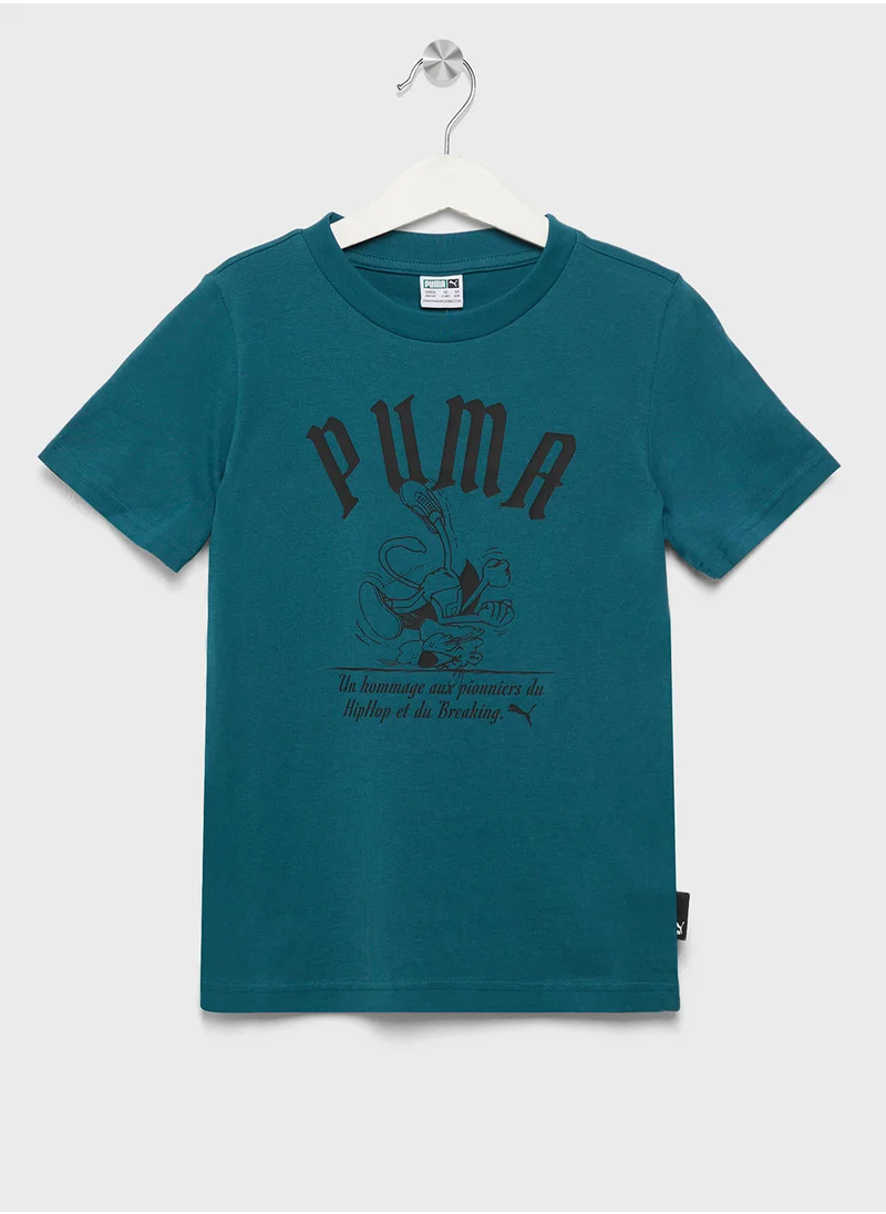 PUMA Youth Graphic Super Break T-Shirt