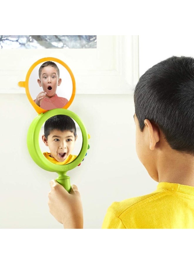 hand2mind See My Feelings Mirror, Play Therapy Toys, Mindfulness for Kids, Emotional Regulation for Kids, Social Emotional Learning Activities, Calm Down Corner Supplies, Calming Corner (Set of 1) - Image 3