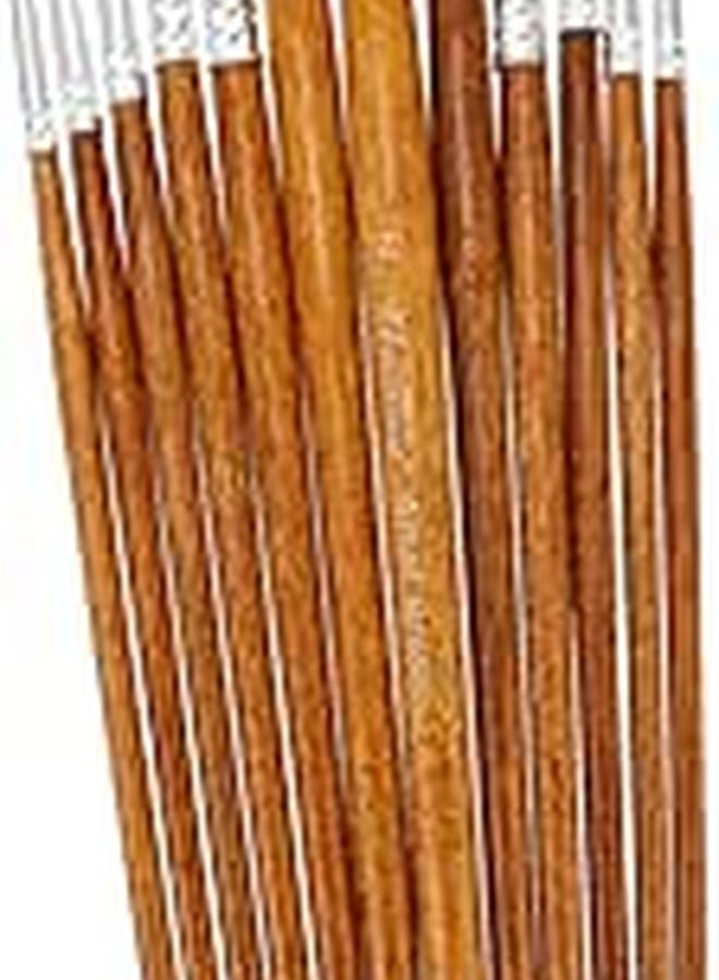 Watercolor Brush Handle Hair Brush for Art Drawing Oil Painting Tool Set of 3 - Image 1