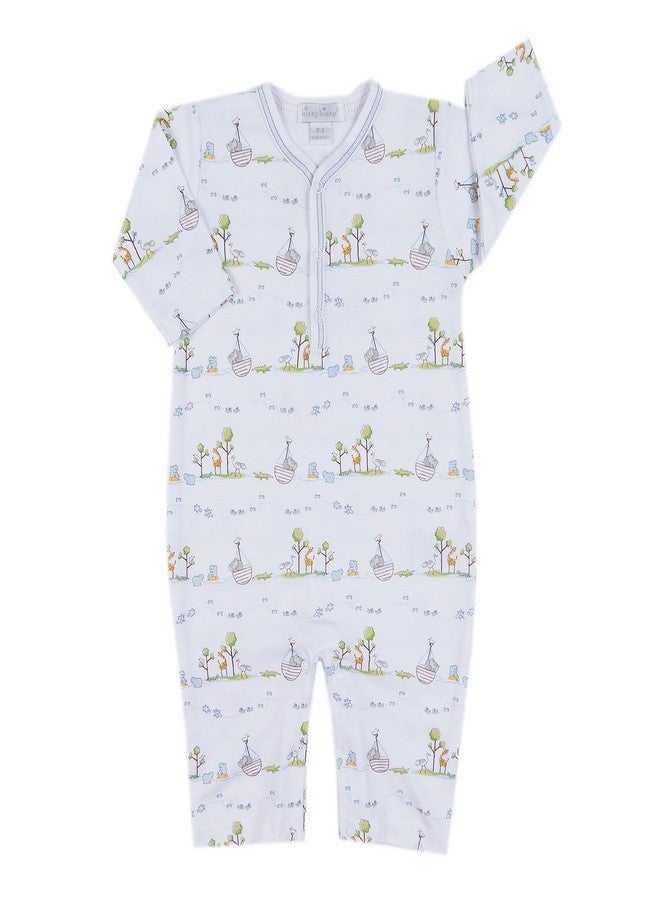 Kissy Kissy Baby Boys Noahs Print Footie - Blue-Preemie