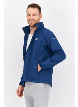 Trespass Men Plain Bomber Jacket, Navy Blue  - Image 4