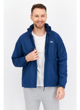 Trespass Men Plain Bomber Jacket, Navy Blue  - Image 1