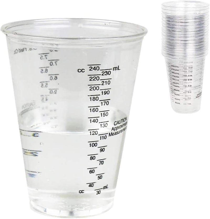 CANOPUS Professional Paint Mixing Cup, Paint Mixing Cup, Paint Mixing Cup, 25 Pieces, 1/2 Pint 300 ml Mixing Cup, Epoxy Resin, Epoxy Measuring Cup, Paint Cup, Automotive and Art Projects, Paint Mixing - Image 1