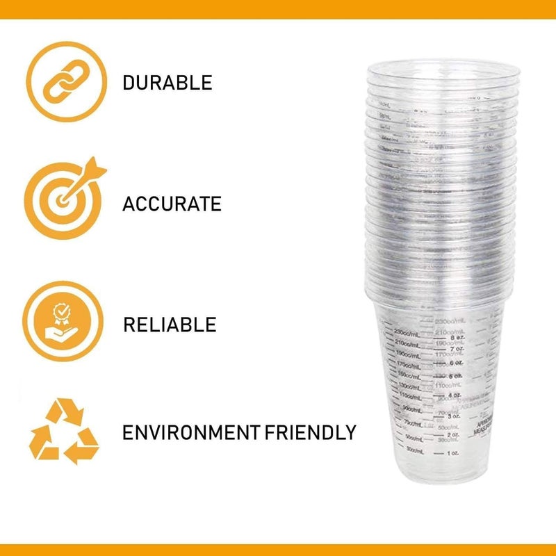 CANOPUS Professional Paint Mixing Cup, Paint Mixing Cup, Paint Mixing Cup, 25 Pieces, 1/2 Pint 300 ml Mixing Cup, Epoxy Resin, Epoxy Measuring Cup, Paint Cup, Automotive and Art Projects, Paint Mixing - Image 3