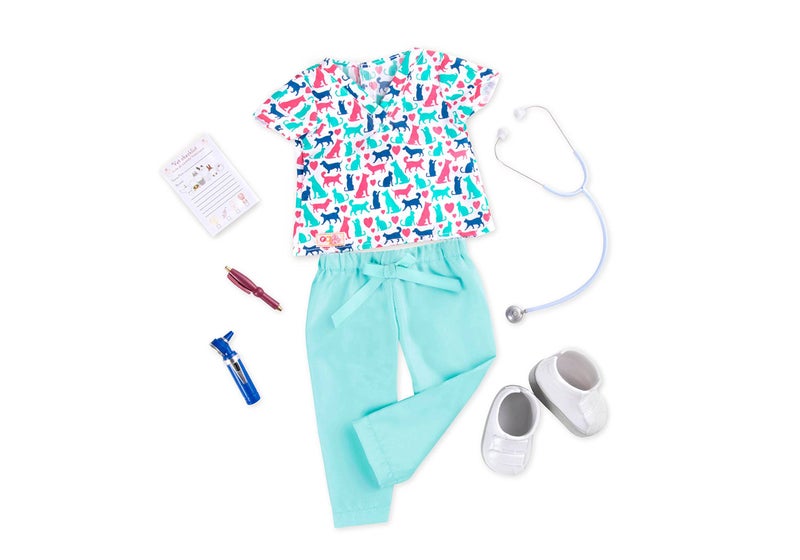 BATTAT New! Our Generation Healthy Paws Outfit/Playset for Most 18 Dolls - Image 1