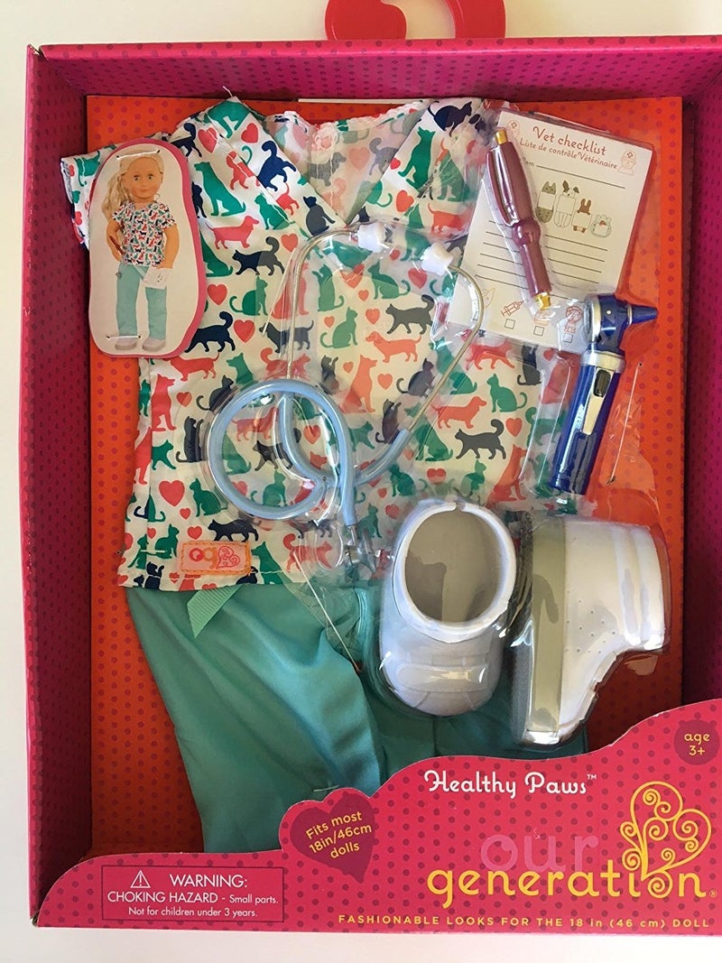 BATTAT New! Our Generation Healthy Paws Outfit/Playset for Most 18 Dolls - Image 2