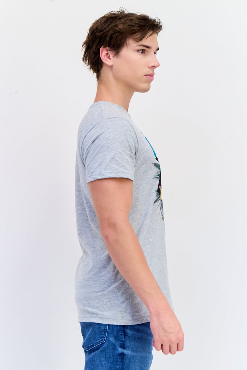 Funko تي شيرت ديكو للرجال بأكمام قصيرة من ميا هيرو أكاديميا، رمادي فاتح - Image 3