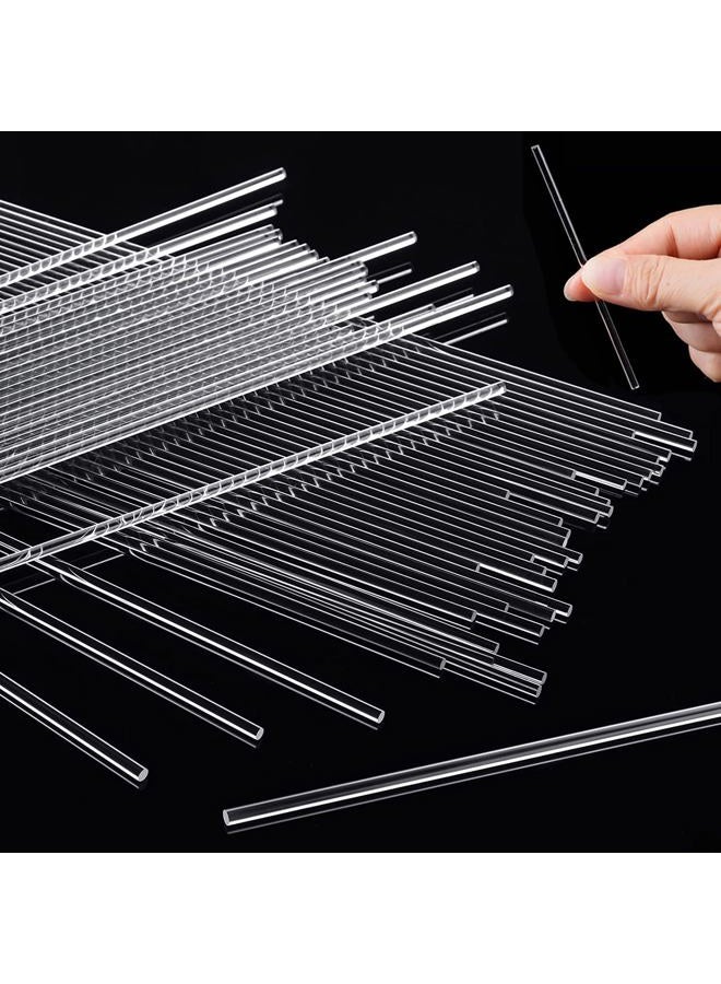 BetterJonny 200 Pieces Acrylic Cake Pop Sticks, 4Inch Acrylic Sticks for Cake Toppers Reusable Acrylic Rods Lollipop Sticks Candy Sticks for DIY Variety of Rich Snacks, Lollipops, Biscuits, Chocolates - Image 2