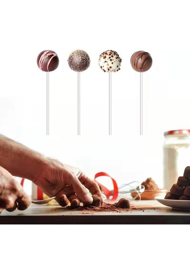 BetterJonny 200 Pieces Acrylic Cake Pop Sticks, 4Inch Acrylic Sticks for Cake Toppers Reusable Acrylic Rods Lollipop Sticks Candy Sticks for DIY Variety of Rich Snacks, Lollipops, Biscuits, Chocolates - Image 4