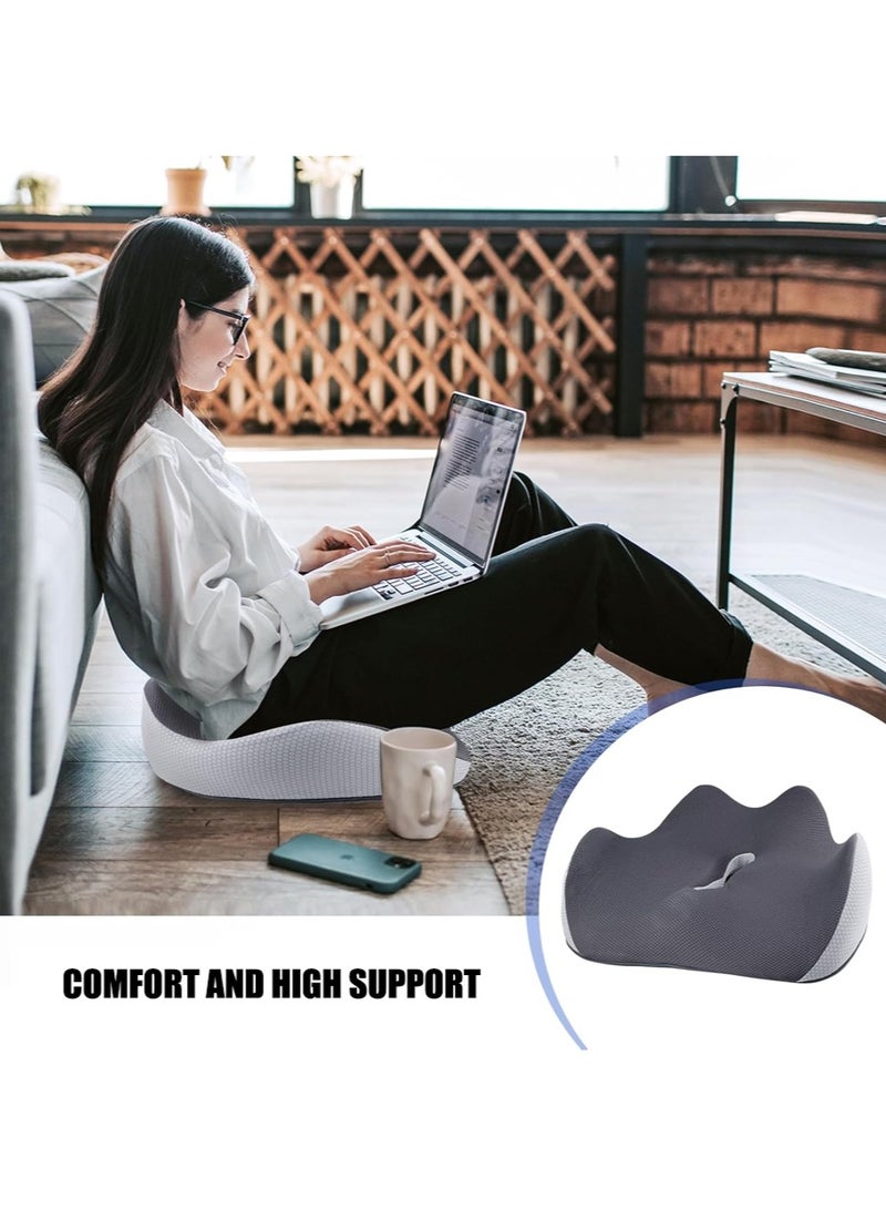 Leon Home Memory Foam Chair Cushion | Office Seat Cushion | Seat Cushion 3D Design for Pressure Relief, Back Pain Relief, Sciatica, Lower Back and Spine Support, - Image 3