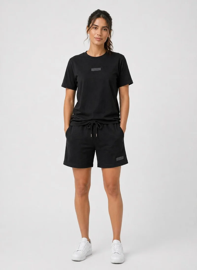 Ashita Fernandes AF Originals Premium Linen Relaxed Fit Shorts in Deep Black