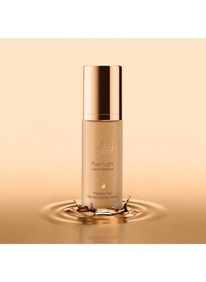 delilah  - delilah - Pure Light Liquid Radiance Illuminator - Halo - Flawless Finish - Radiant Glow - Brightens & Evens Skin Tone - Blurs Dark Spots - With Vitamin E - 30 ml / 1.01 Oz - Image 1