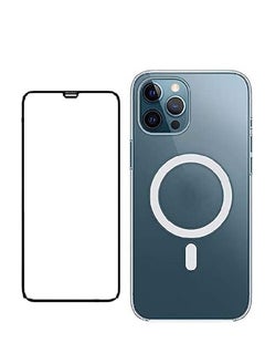 2in1 Screen Protector with Clear Magsafe Case for iPhone 12 Pro Max