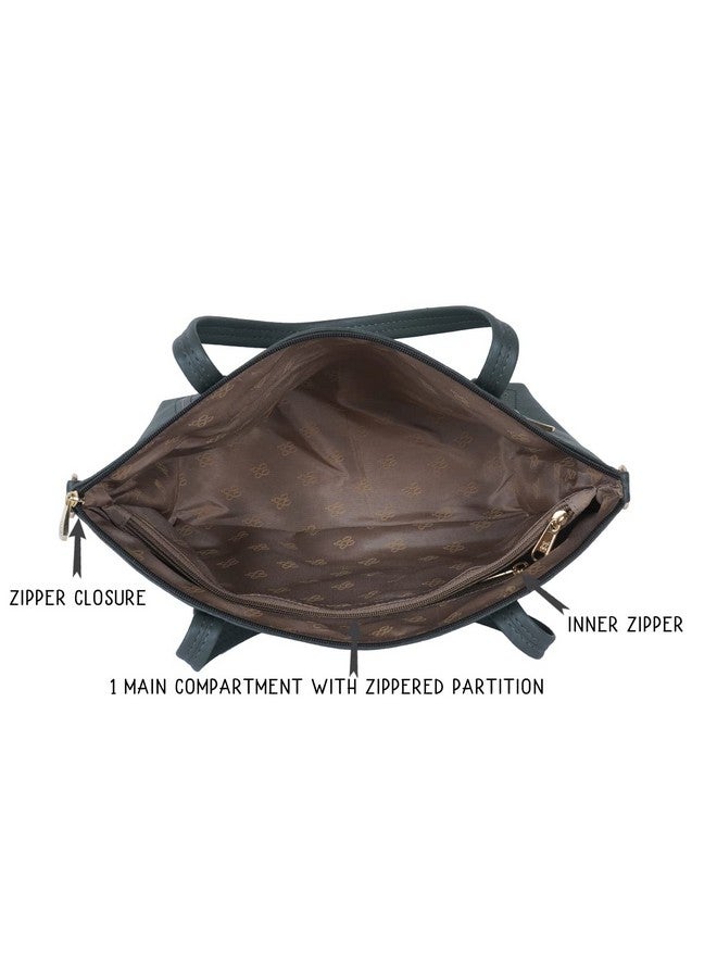 Baggit Women Grey Satchel Handbag Medium Size | Ladies Stylish Casual Purse Bag - Image 5
