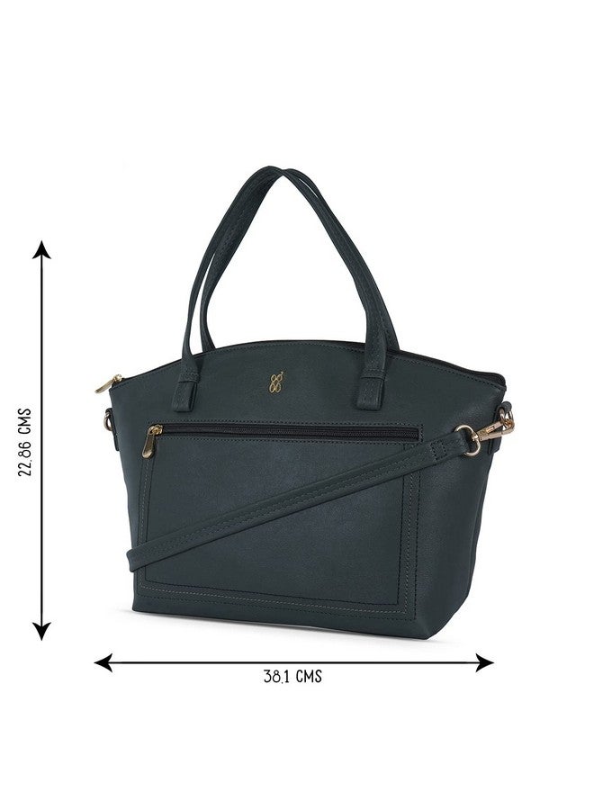 Baggit Women Grey Satchel Handbag Medium Size | Ladies Stylish Casual Purse Bag - Image 3