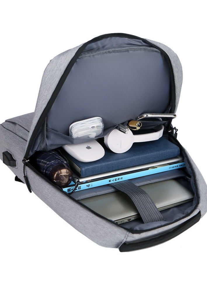  CityRiya-Long حقيبة كمبيوتر محمول وحقائب سفر وحقائب كمبيوتر محمول وحقائب مدرسية وحقيبة ظهر وحقيبة ظهر كمبيوتر محمول مقاس 15.6 بوصة وحقيبة ظهر للطلاب الجامعيين وحقيبة مدرسية وحقيبة سفر مع منفذ شحن USB للرجال والنساء وحقيبة كتب - Image 5