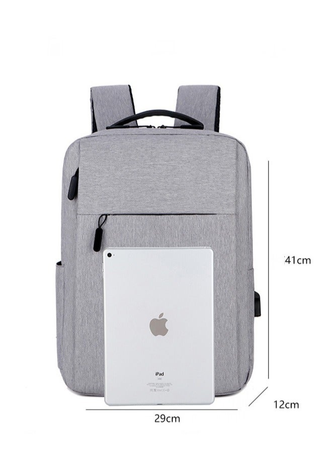  CityRiya-Long حقيبة كمبيوتر محمول وحقائب سفر وحقائب كمبيوتر محمول وحقائب مدرسية وحقيبة ظهر وحقيبة ظهر كمبيوتر محمول مقاس 15.6 بوصة وحقيبة ظهر للطلاب الجامعيين وحقيبة مدرسية وحقيبة سفر مع منفذ شحن USB للرجال والنساء وحقيبة كتب - Image 4