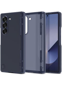 Spigen Ultra Hybrid Pro Samsung Galaxy Z Fold 6 Case Cover (2024) with [Hinge Protection] - Frost Navy Blue  - Image 1