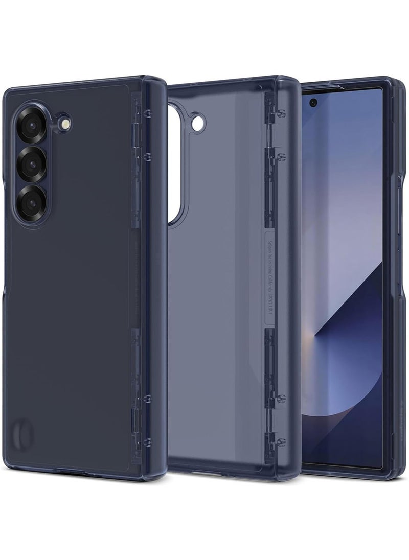 Spigen Ultra Hybrid Pro Samsung Galaxy Z Fold 6 Case Cover (2024) with [Hinge Protection] - Frost Navy Blue  - Image 1