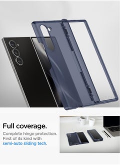 Spigen Ultra Hybrid Pro Samsung Galaxy Z Fold 6 Case Cover (2024) with [Hinge Protection] - Frost Navy Blue  - Image 4