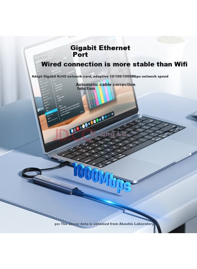 Acasis Type-c Thunderbolt 4 Docking Station Apple Mac Desktop Docking Station Adapter Usb-c Splitter Hdmi 4k Gigabit Ethernet Port 1m Ds-9902-lan - Image 4