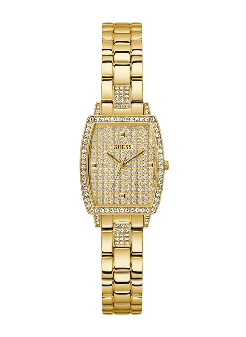 GUESS Women's Analog Quartz Stainless Steel Gold Case Watch GW0611L2 - 25mm  - Image 1