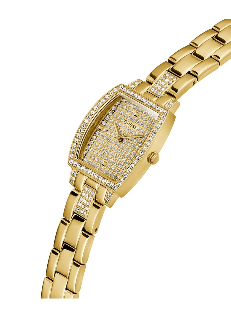 GUESS Women's Analog Quartz Stainless Steel Gold Case Watch GW0611L2 - 25mm  - Image 2