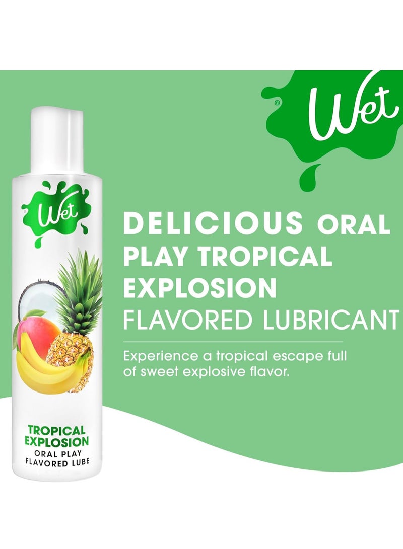 Wet Tropical Explosion Premium Flavored Edible Lube for Men, Women and Couples 3 fl oz - Image 3