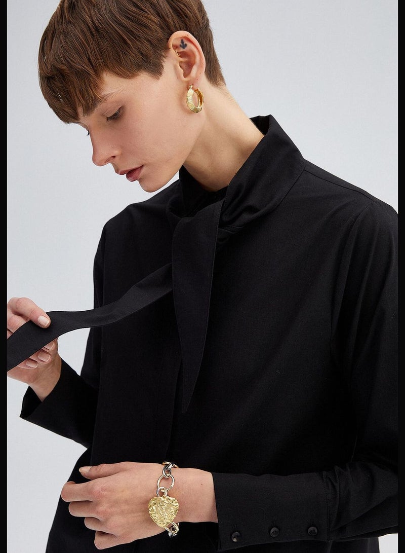Touche POPLIN SHIRT BELTED NECK - Image 1