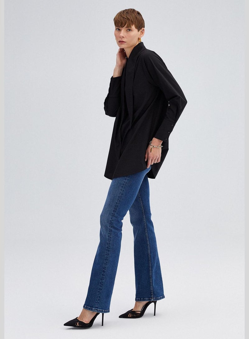 Touche POPLIN SHIRT BELTED NECK - Image 3