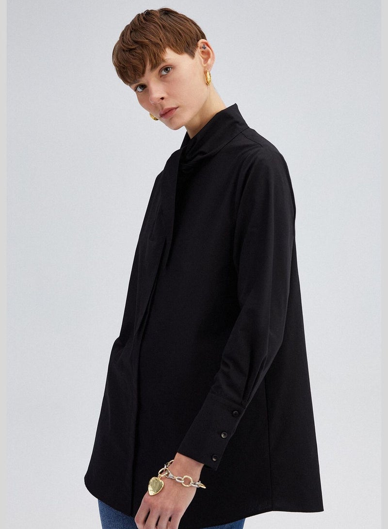 Touche POPLIN SHIRT BELTED NECK - Image 5