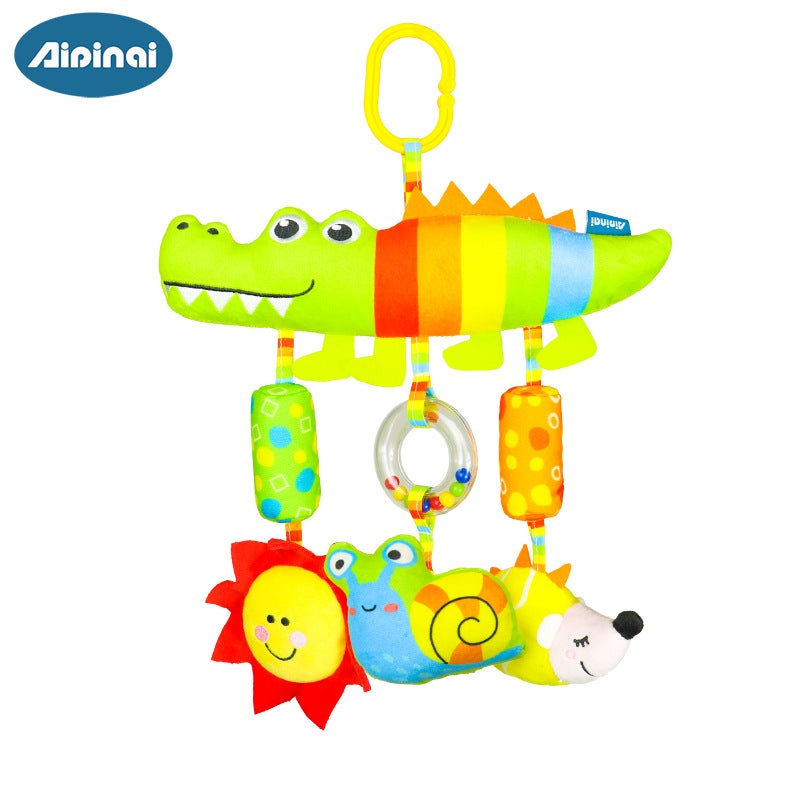 AIPINQI New Colorful Baby Stroller Hanging Toy - Cartoon Animal Wind Chime, Bed Hanger for Soothing Babies - In Stock - Image 5