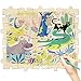 MoinKidz 50 Piece Blank Wooden Puzzle Jumbo Size Each Piece is 4x32 Inches to Draw on Unfinished Freeform Large Jigsaw Puzzles for Arts Crafts Natural Wood Puzzle Pieces for DIY - Image 4