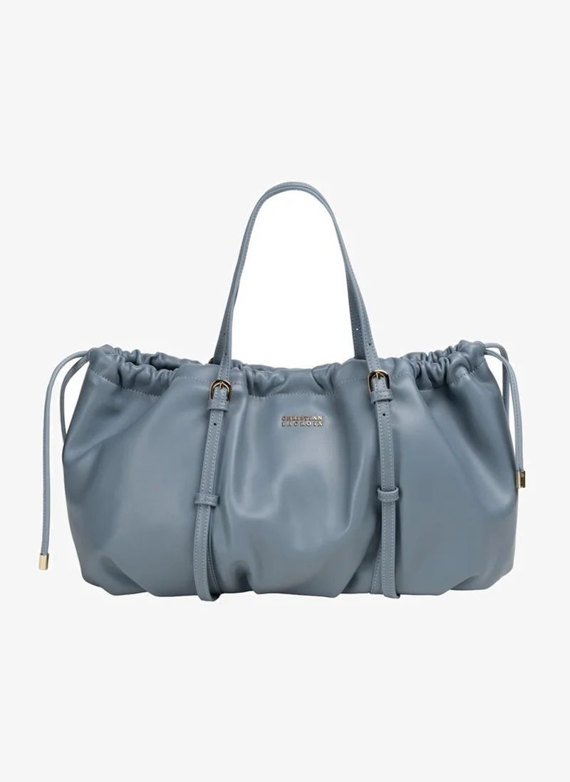 Christian Lacroix Christian Lacroix Ciselia Leather Handbag - Light Blue